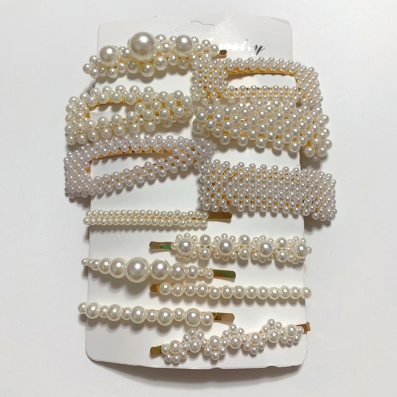 12 Pcs Pearl Hair Clips Large Hair Clips Pins - Picture 13 of 13